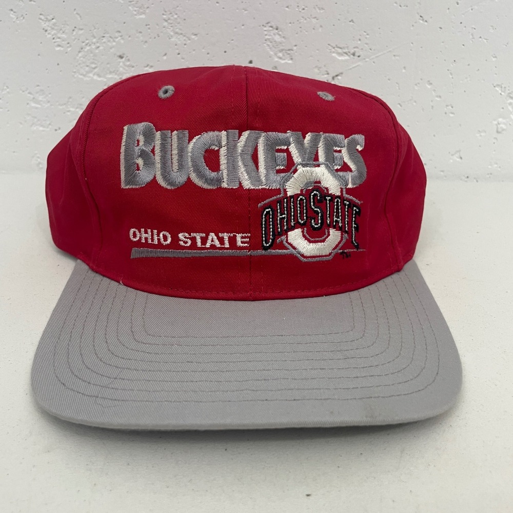 VTG Twins Enterprise Ohio State Buckeyes Snapback Hat Cap Logo Script NCAA Mens